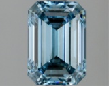 Fancy Blue Emerald Cut 2.06ct Vs1 Lab Diamond
