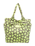 Marc By Marc Jacobs Green Nylon Emb Snap Tote