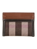 Burberry Brown Printed Nylon Lining Wallet