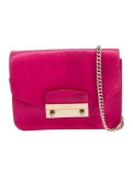 Furla Red Leather Push-lock Crossbody Bag