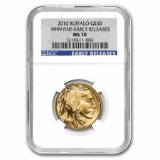 2010 1 Oz Gold Buffalo Ms-70 Ngc (early Releases)