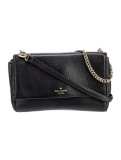 Kate Spade Black Leather Push-lock Crossbody Bag