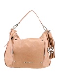 Michael Kors Brown Leather Zip Shoulder Bag