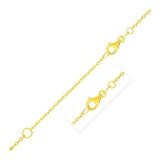 14k Gold Extendable Cable Chain 1.2mm