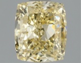 Fancy Yellow Cushion Cut 1.06ct Vvs2 Lab Diamond