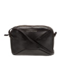Marc By Marc Jacobs Blk Leather Zip Crossbody Bag