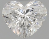 Gia Certified Heart Cut .51ct Vvs2 Diamond