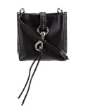 Rebecca Minkoff Blk Leather Studded Crossbody Bag