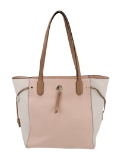 Kate Spade Pink Leather Colorblock Zip Cls Tote