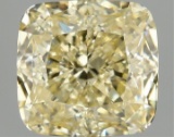 Fancy Yellow Cushion Cut 1.53ct Vs1 Lab Diamond