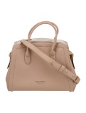 Kate Spade Neut Leather Zip & Clasp Top Hdl Bag