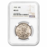 1935 Walking Liberty Half Dollar Ms-65 Ngc