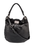Marc Jacobs Black Leather Snap Cls Shldr Bag