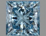 Fancy Blue Princess Cut 2.16ct Vs1 Lab Diamond