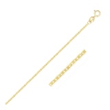 10k Gold Mariner Link Chain 1.2mm