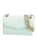 Rebecca Minkoff Blue Leather Chain-link Clutch