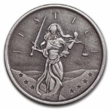 2022 Gibraltar 1 Oz Silver Lady Justice Bu