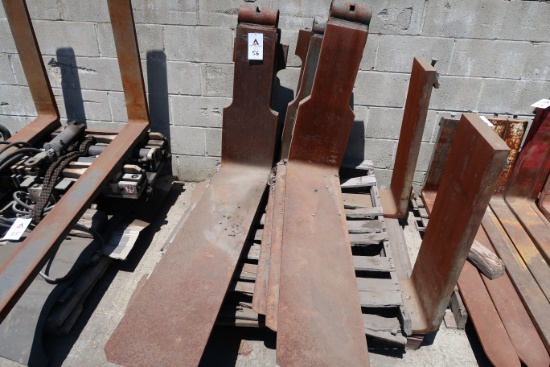 Two Sets 54" Forklift Forks