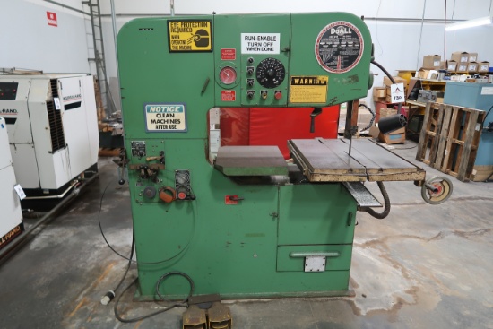 DoAll 3612-2H3 Vertical Band Saw, 36" Throat, 12" Work Hight, 125" Blade, W