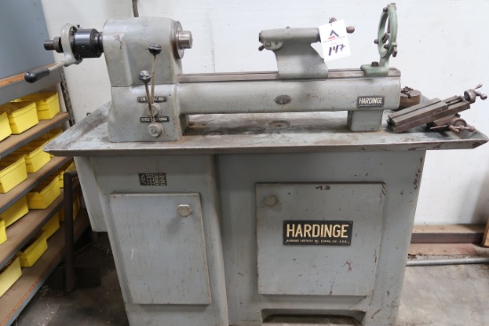 Hardinge Lathe 5C Spindle, Tail Stock, Steady Rest, s/n 1234 (SOLD AS-IS -