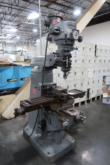 Bridgeport Vertical Mill, 9" x 42" Table, 2HP, Variable Speed, s/n 82684 (