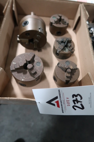 4" 3-Jaw Chucks, 2, 3" 3-Jaw Chucks, 3 (SOLD AS-IS - NO WARRANTY)