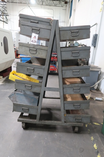 Portable Bin Rack (SOLD AS-IS - NO WARRANTY)