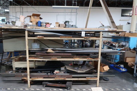 Rack and Contents, Assorted Stock (SOLD AS-IS - NO WARRANTY)