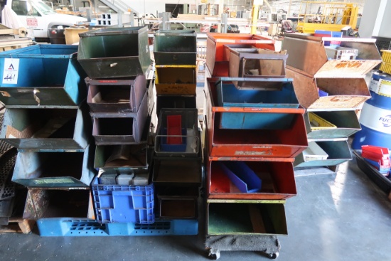 Steel Parts Bins, Plastic Bins (SOLD AS-IS - NO WARRANTY)