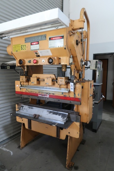 Wysong H-2052 20 Ton 52" 2 1/2" Stroke 5HP Hydraulic Press Brake, s/n HP812