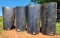 200-Gallon Black Plastic Cylinder Storage Tank