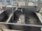 3 bay sink w spray nozzle