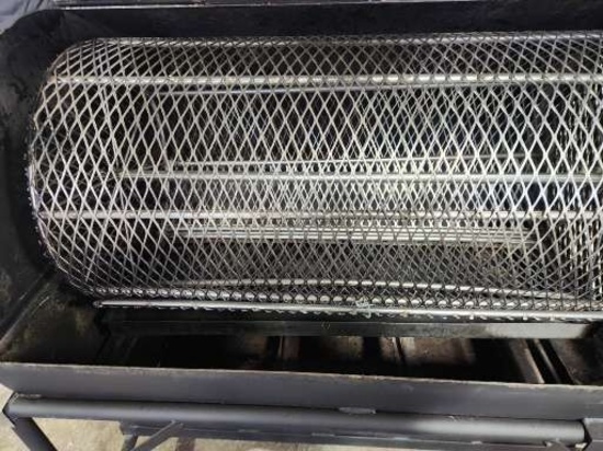 Air operated pig roaster-rottisserie