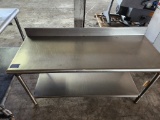 Table with backsplash