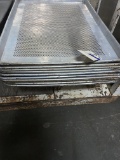 Used aluminum strainer trays