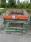 Antique Wooden Fruit Bin with Metal Stand