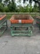Antique Wooden Fruit Bin with Metal Stand