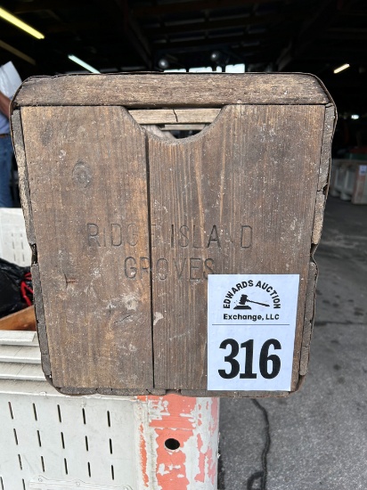 Wooden 90Ib Field Citrus Box