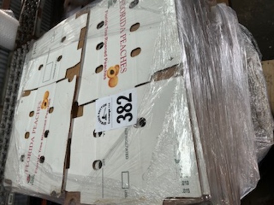 Pallet of Approximately 275 Peach Boxes