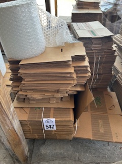 Pallet Of Boxes With Wrap