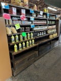 Wooden Display Case with Shelving