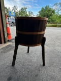 Wooden Barrel Display