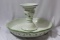 A Ceramic Candle Holder and Tray
