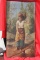 An Unsigned Oil on Wood Panel of a Young Girl