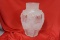 A Desna Heavy Semi Nude Frost Glass Vase