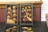 Lot of 4 Metal Art