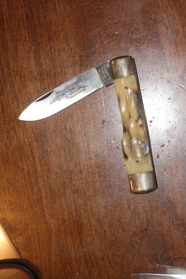Parker and Son K404 Stag Handle Pocket Knife