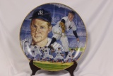 A Hand Signed Whitey Ford Collectors Plate