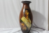 Mettlach Portait Vase