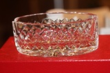 Oval Cut Glass Waterford Ashtray